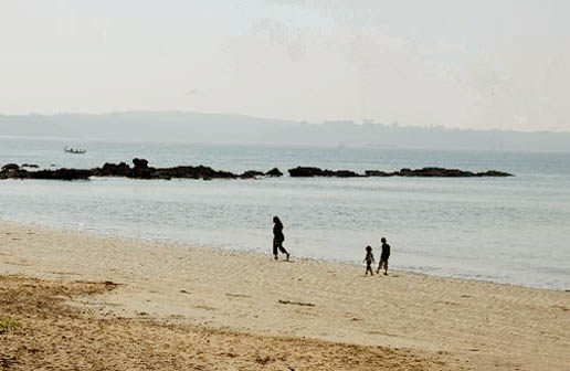 Walk on Bambolim Beach