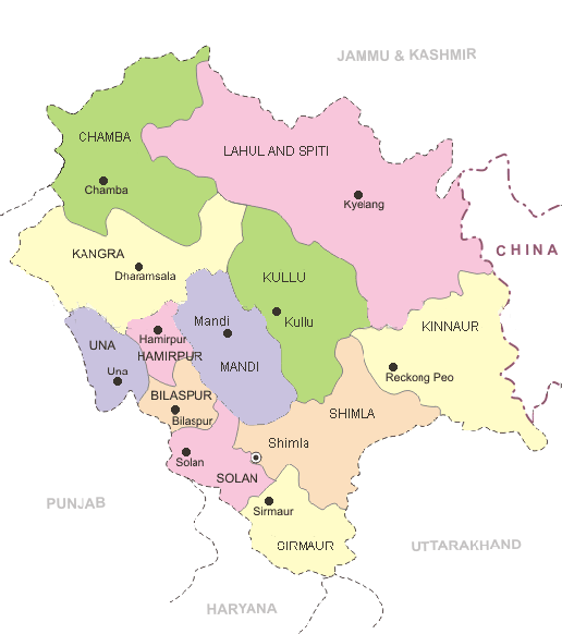 Himachal Pradesh Subdivisions