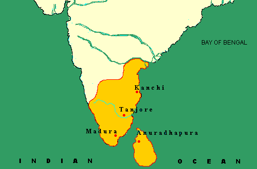 Ancient South India, Chola Dynasty Map