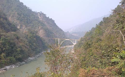 coronation bridge over teesta river
