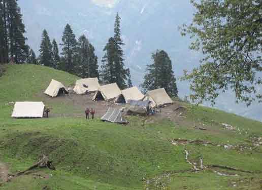 Trekking camp in Himachal Prades