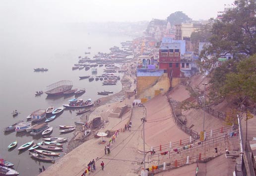 A Ganga Ghat in the city of Benaras